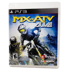 Mx Vs Atv Alive Playstation 3 Brand New - Game Case Front Artwork