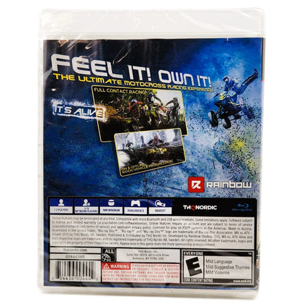 Mx Vs Atv Alive Playstation 3 Brand New - Game Case Rear Artwork