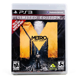 Metro Last Light Limited Edition PlayStation 3 Very Good CIB - Retail Game Case Showing Full Front Art