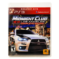 Midnight Club Los Angeles Complete Edition Playstation 3 Good - Game Case Front Artwork