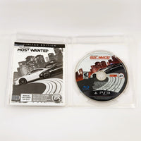 Need For Speed Most Wanted Limited Edition Playstation 3 Good - Open Case Showing Disc & Manual