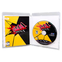 Persona 4 Arena PlayStation 3 Very Good CIB - Interior Case View Highlighting Disc, Manual, And Artwork