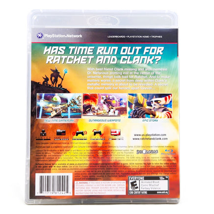 Ratchet Clank Future A Crack In Time PlayStation 3 Good CIB - Authentic Rear Sleeve From Boxed Edition