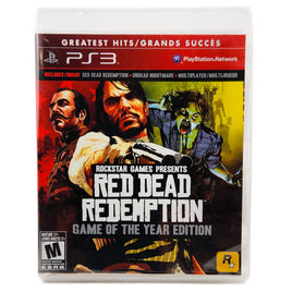 Red Dead Redemption Game Of The Year Edition Greatest Hits Ps3 Brand New - Authentic Front Cover Art
