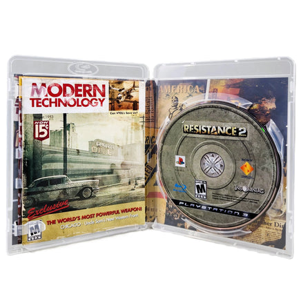 Resistance 2 PlayStation 3 Very Good CIB - Open Retail Case Displaying Original Inserts and instruction manual