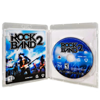 Rock Band 2 PlayStation 3 Very Good CIB - Inside Retail Case Displaying Game Contents