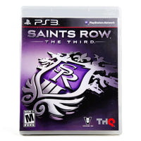 Saints Row The Third PlayStation 3 Very Good CIB - Retail Packaging Front View Showing Artwork