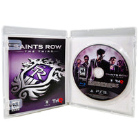 Saints Row The Third PlayStation 3 Very Good - CIB View Of Open Case With Disc Properly Seated