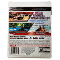 Sonic Allstars Racing Transformed Playstation 3 Brand New - Back Cover Art Shown