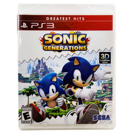 Sonic Generations Greatest Hits Playstation 3 Brand New - Front Cover Of Game Case
