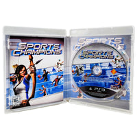 Sports Champions NFR PlayStation 3 Good CIB - Open Game Box Showing Contents And Manual