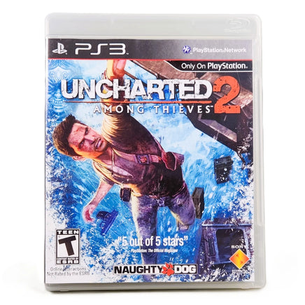 Uncharted 2 Among Thieves PlayStation 3 Very Good CIB - Retail Front Artwork Highlighting Title