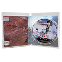 Uncharted 2 Among Thieves PlayStation 3 Very Good CIB - Collector View Of Inside Case With Clean Disc And Instruction Manual
