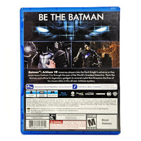 Batman Arkham VR PSVR PlayStation 4 Good CIB - Rear Sleeve Artwork Of Retail Game