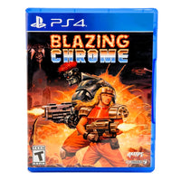 Blazing Chrome Limited Run 296 PlayStation 4 Good CIB - Official Retail Cover Design