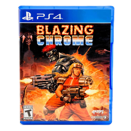 Blazing Chrome Limited Run 296 PlayStation 4 Good CIB - Official Retail Cover Design