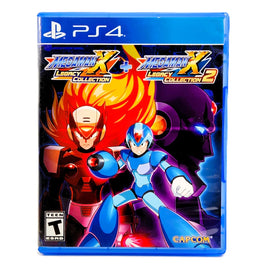 Mega Man X Legacy Collection 1 & 2 PlayStation 4 Very Good CIB - Disc Case Front Artwork Close-Up