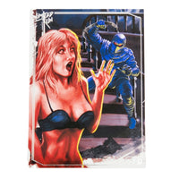 Night Trap Limited Run #74 Red Cover PlayStation 4 Brand New CIB - Authentic Limited Run Games LRG Trading Card Front View