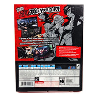 Persona 5 Steelbook Edition PlayStation 4 Good CIB - Authentic Retail Case Back Artwork