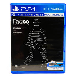 Rez Infinite TV & PSVR Modes PlayStation 4 Very Good CIB - Disc Case Front Artwork Close-Up