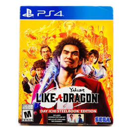 Yakuza Like A Dragon Day Ichi Steelbook Edition PlayStation 4 Very Good CIB - Front Cover Art Shown