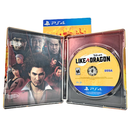 Yakuza Like A Dragon Day Ichi Steelbook Edition PlayStation 4 Very Good CIB - Game Disc Inside Open Case