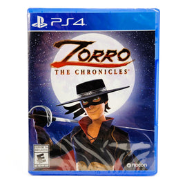 Zorro The Chronicles PlayStation 4 Brand New CIB - Retail Box Front View Of Physical Copy