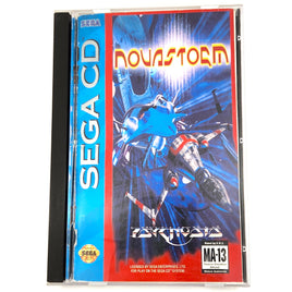Novastorm Sega Cd Good - Front Artwork and Long Box Case Shown