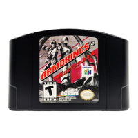 Armorines Project Swarm Nintendo 64 Like New Loose - Front view of official game cartridge showing label artwork