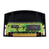 Armorines Project Swarm Nintendo 64 Like New Loose - Open cartridge showing authentic N64 game PCB circuit board with Nintendo branding on internal board with black chips and gold connector pins visible