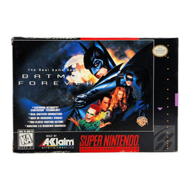 Batman Forever Super Nintendo Very Good - Front Of Authentic Retail Game Box