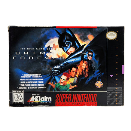 Batman Forever Super Nintendo Very Good - Front Of Authentic Retail Game Box