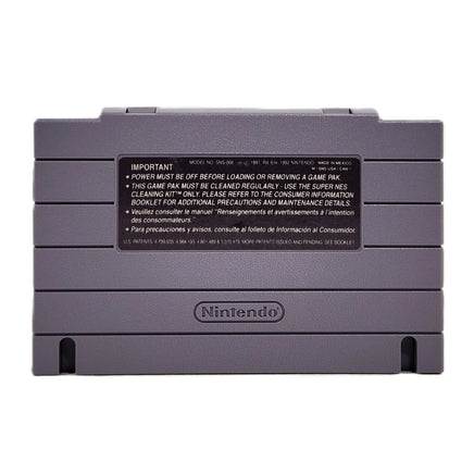 Batman Forever Super Nintendo Very Good - rear view of official game cart