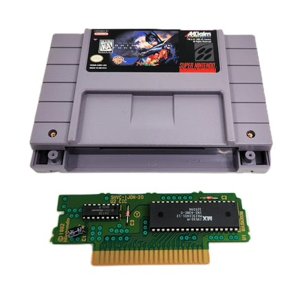Batman Forever Super Nintendo Very Good - Open cartridge shell shown with authentic circuit board