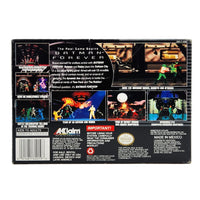 Batman Forever Super Nintendo Very Good - Back Of Genuine Retail Game Box