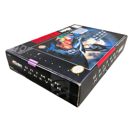 Batman Forever Super Nintendo Very Good - Top Corner Of Game Box