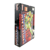 Battle Clash Super Nintendo Brand New - Top spine view of genuine retail release game box