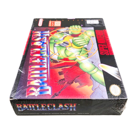 Battle Clash Super Nintendo Brand New - Left Side Of Authentic Game Box