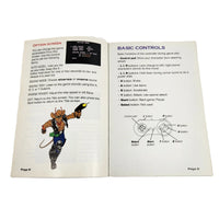Biker Mice From Mars Super Nintendo Very Good Loose - Game instruction manual open showing graphics and text