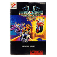 Biker Mice From Mars Super Nintendo Very Good Loose - Game instruction manual front