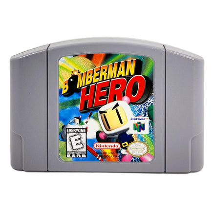 Bomberman Hero Nintendo 64 Very Good - Front of Video Game Cartridge