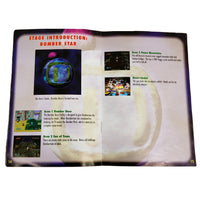 Bomberman Hero Nintendo 64 Very Good - Video Game Manual Shown Open Detailing Staples intact