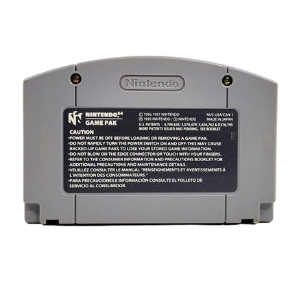 Cruisn Usa Players Choice Nintendo 64 Very Good - Rear view of authentic game cart