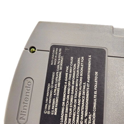 Cruisn Usa Players Choice Nintendo 64 Very Good - Close up view of authentic game cartridge displaying number stamped in label