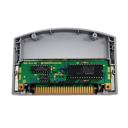 Cruisn Usa Players Choice Nintendo 64 Very Good - Open cart view showing authentic game circuit board with Nintendo branding on board and chips along with a view of the contact pins