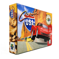 Cruisn Usa Players Choice Nintendo 64 Very Good - Front Angle View Of Authentic Game Box