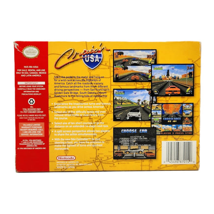 Cruisn Usa Players Choice Nintendo 64 Very Good - Back view of authentic retail game box release