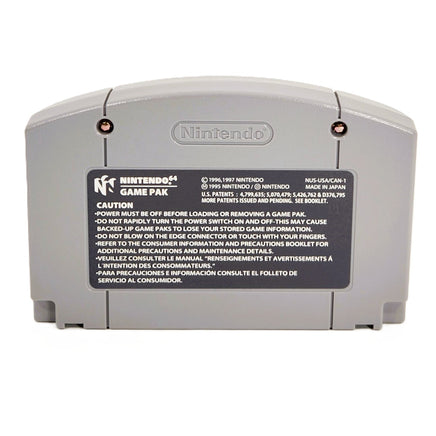 Cruisn World Nintendo 64 Very Good - Back of Cartridge Shown