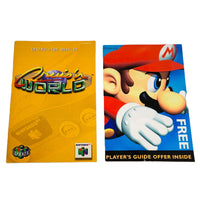 Cruisn World Nintendo 64 Very Good - Front of Manual and Players Guide Offer Shown