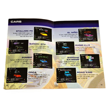 Cruisn World Nintendo 64 Very Good - Open Manual Showing Staples are Intact